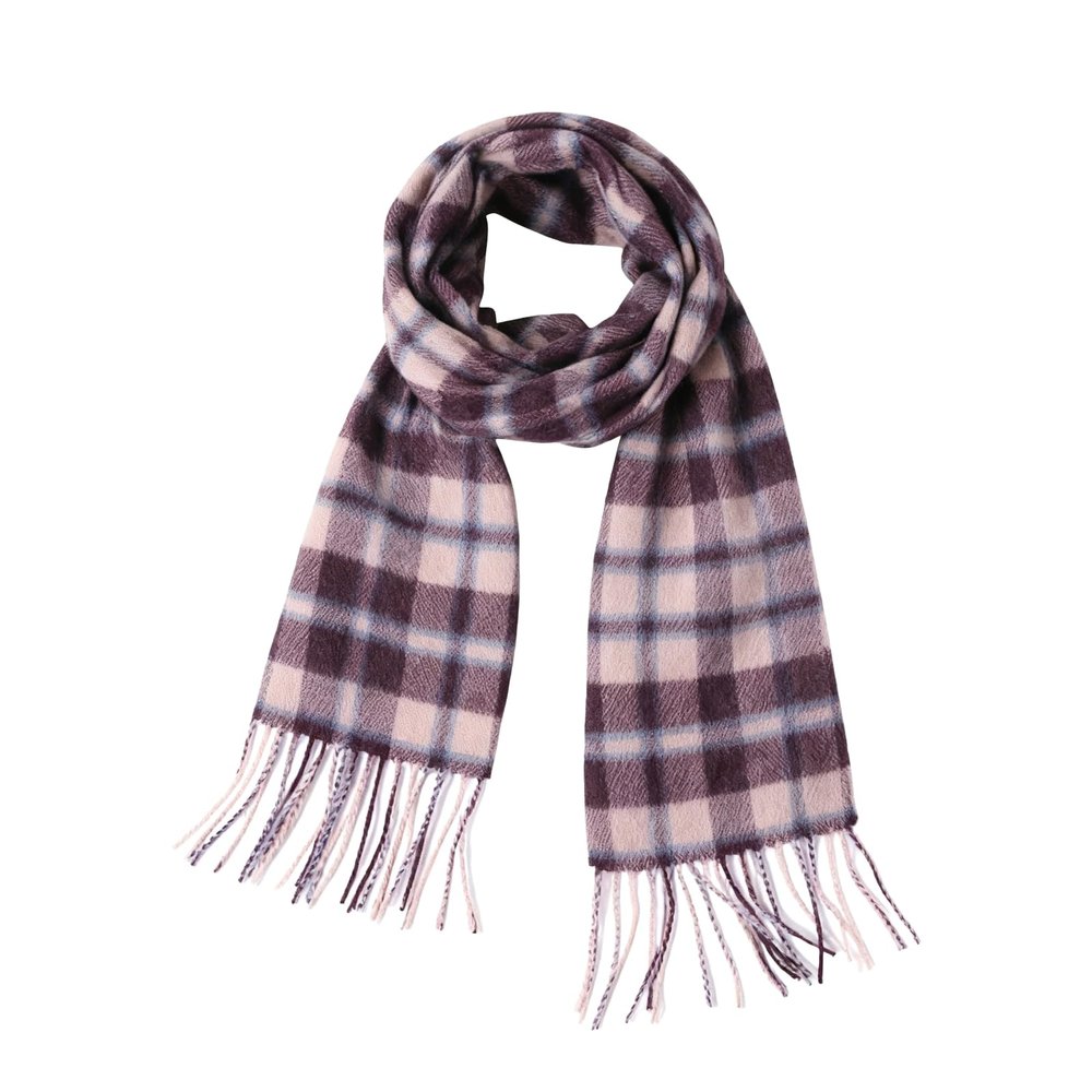 WAMSOFT Wool Winter Plaid Scarf for Men Tartan Women Fashion Thick Scarf Soft Warm Checkered Striped Classic Scarves