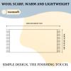 WAMSOFT Wool Winter Plaid Scarf for Men Tartan Women Fashion Thick Scarf Soft Warm Checkered Striped Classic Scarves view 3
