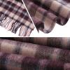 WAMSOFT Wool Winter Plaid Scarf for Men Tartan Women Fashion Thick Scarf Soft Warm Checkered Striped Classic Scarves view 4