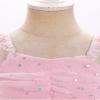 AFAVOM Toddler Girls Tulle Tutu Dress Princess Birthday Cake Smash Dress Formal Baptism Flower Girl Dress Wedding Long Sleeve Christening Dress Prom Pageant Outfit Pink-Snowflake Print 2-3 Years view 4