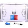 MOUNTTU Soccer Coaching Board 17.7x12 Magnetic Football Whiteboard Hanging Dry Erase Soccer Board Coaching Strategy Tactics Board for Teaching, Training and Game Plan view 2