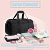Dance Bag for Girls Duffle Bag Girls Overnight Bags Sleepover Gym Gymnastics Bags with Shoe Compartment and Wet Pocket,Leopard Shape view 2