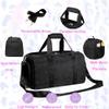 Dance Bag for Girls Duffle Bag Girls Overnight Bags Sleepover Gym Gymnastics Bags with Shoe Compartment and Wet Pocket,Leopard Shape view 4
