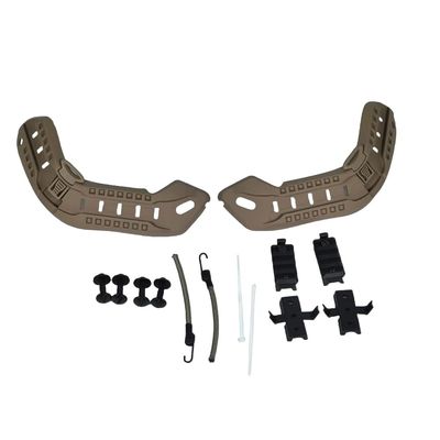 Airsoft Paintball Military Side Rail Set Guide Accessories for MICH PASGT Helmet Multi Color (Flat Dark Earth)