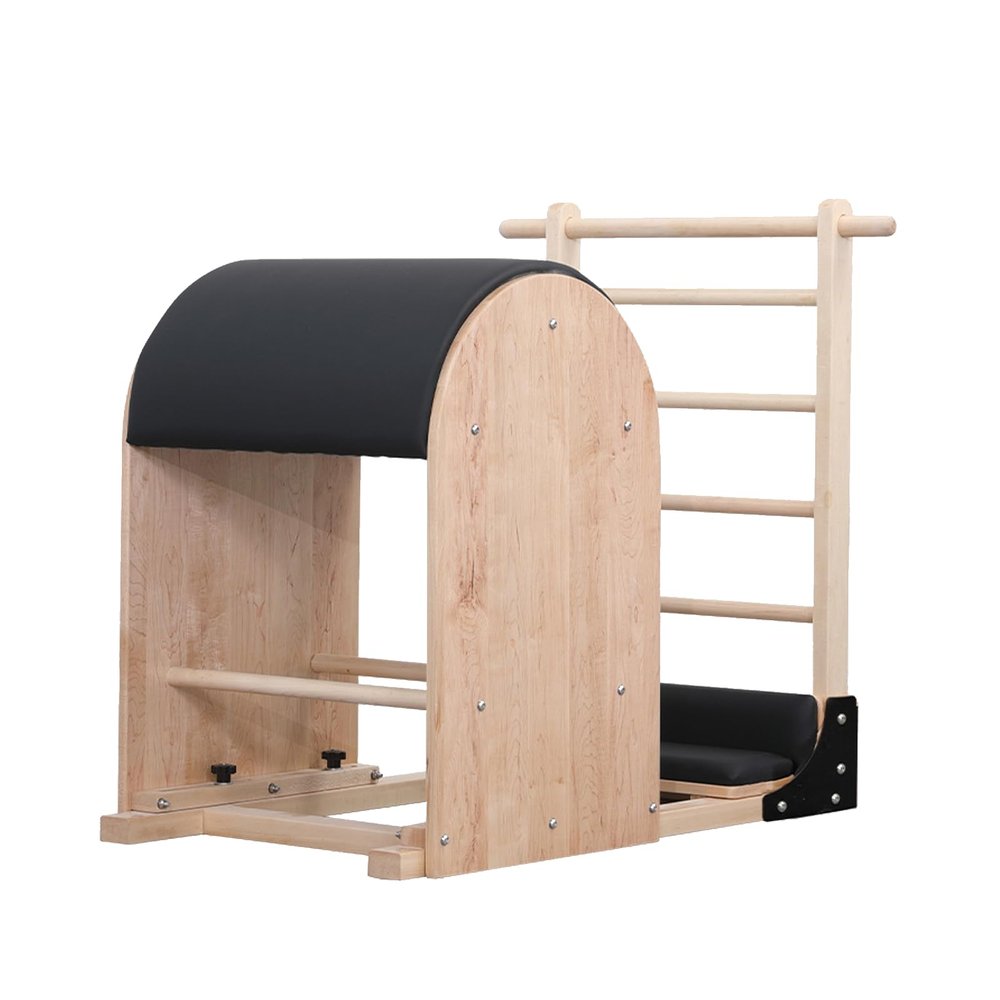 Li Fitness Pilates Ladder Barrel, Pilates Bucket Wooden Spine Corrector Pilates Machine for Balance Training, Core Strengthening and Stretching