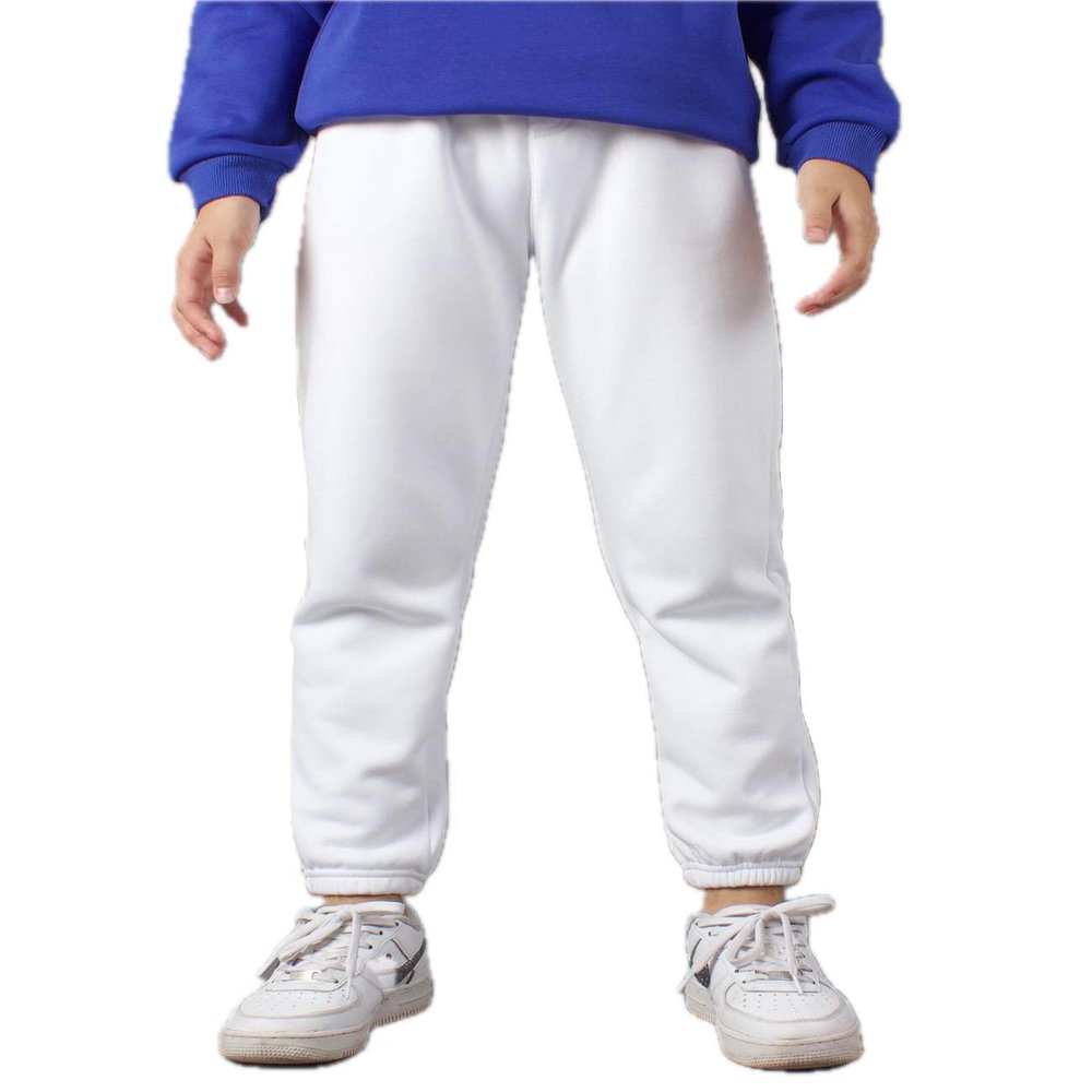 Echinodon Boys Sweatpants Fleece Jogging Bottoms Kids Athletic Workout PE Joggers Boys Track Pants White 150