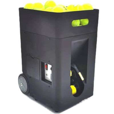 YANDDEA Portable Tennis Ball Machine, Three-Position Adjustable Pull Rod, Dual-Mode Control, Remote Control and Mobile Phone Control, No Worries for Single Person Training