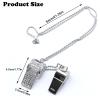 UnisonPet Whistle, Bling Whistle, Metal Crystal Rhinestone Whistle with Keychain, Loud Crisp Sound Whistles for Coach, Referee, Basketball, Lifeguard, Survival (Silver) view 2