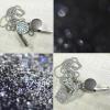 UnisonPet Whistle, Bling Whistle, Metal Crystal Rhinestone Whistle with Keychain, Loud Crisp Sound Whistles for Coach, Referee, Basketball, Lifeguard, Survival (Silver) view 3