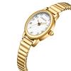 CNYXCN Gold Watches for Women, Easy Reading Analog Watch with Stainless Steel Expansion Band, Water Resistant5.90in-6.69in view 2