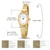 CNYXCN Gold Watches for Women, Easy Reading Analog Watch with Stainless Steel Expansion Band, Water Resistant5.90in-6.69in view 3