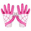 AIGEVTURE Youth Football Gloves Kid Receiver Gloves Boys Girls Unmatched Grip Great Gift (Pink and White, Youth L&Adult XS) view 1