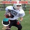 AIGEVTURE Youth Football Gloves Kid Receiver Gloves Boys Girls Unmatched Grip Great Gift (Sky Blue and Red, Youth L&Adult XS) view 3