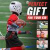 AIGEVTURE Youth Football Gloves Kid Receiver Gloves Boys Girls Unmatched Grip Great Gift (Sky Blue and Red, Youth L&Adult XS) view 4