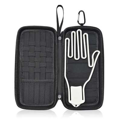 Golf Glove Holder Case, Golf Bag Organizer Hard Protective Case with Glove Shaper ,Pocket & Slots Store Golf Accessories and Personal Items Multifunctional Storage Golf Bag Gift for Men Women Golfers