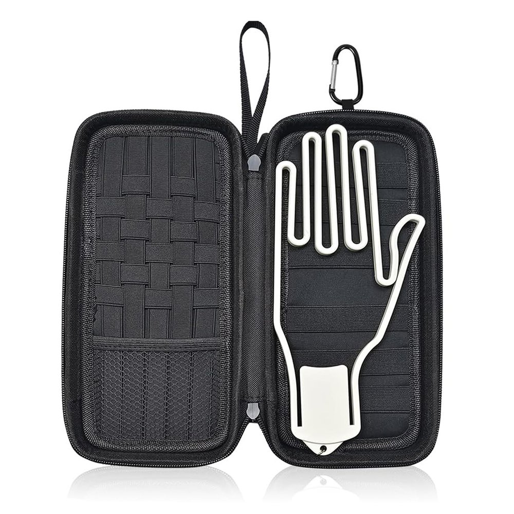 Golf Glove Holder Case, Golf Bag Organizer Hard Protective Case with Glove Shaper ,Pocket & Slots Store Golf Accessories and Personal Items Multifunctional Storage Golf Bag Gift for Men Women Golfers
