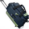 First Aid Kit Bag Rolling Medical Supplies Bag with Detachable Trolley, Nurse Rolling Bag Emergency Rescue Kit for Outdoor Hiking, Backpacking, Camping, Traveling view 1