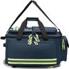 First Aid Kit Bag Rolling Medical Supplies Bag with Detachable Trolley, Nurse Rolling Bag Emergency Rescue Kit for Outdoor Hiking, Backpacking, Camping, Traveling view 2