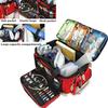 First Aid Kit Bag Rolling Medical Supplies Bag with Detachable Trolley, Nurse Rolling Bag Emergency Rescue Kit for Outdoor Hiking, Backpacking, Camping, Traveling view 3