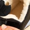 Slip On Winter Sneakers Fashion Casual Lightweight Soft Bottom Cotton Lined Solid Color Outdoor Warm Winter Shoes (Dark Gray, 9) view 3