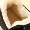 Slip On Winter Sneakers Fashion Casual Lightweight Soft Bottom Cotton Lined Solid Color Outdoor Warm Winter Shoes (Dark Gray, 9) view 4