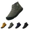 Winter Snow Boots Slip-on Water Resistant Booties Anti-Slip Lightweight Warm Ankle Boots with Full Fur for Men Women (AG, 8.5) view 3
