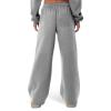 XUNRYAN Womens Wide Leg Sweatpants High Waisted Baggy Flare Parachute Pants Athletic Joggers Pockets Activewear Y2K Clothes view 3