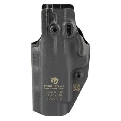 Crucial Concealment Covert Kydex IWB Holster, Fits Sig P365 Fuse, Matte Finish, Ambidextrous, 1413