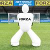 FORZA Giant Inflatable Soccer Dummy | Free Kick Defender Wall  77in Air Mannequin for Goalkeeper Practice  Heavy-Duty PVC Design for All-Weather Use (with Pump, White, Without Carry Bag) view 1