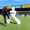 FORZA Giant Inflatable Soccer Dummy | Free Kick Defender Wall  77in Air Mannequin for Goalkeeper Practice  Heavy-Duty PVC Design for All-Weather Use (with Pump, White, Without Carry Bag) view 2