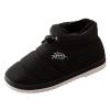 Elastic Winter Warm Ankle Boots Fleece Linen Softy Sole Waterproof Arch Support Solid Color Winter Warm Thick Shoes (Black, 10) view 1