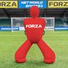 FORZA Giant Inflatable Soccer Dummy | Free Kick Defender Wall 77in Air Mannequin for Goalkeeper Practice Heavy-Duty PVC Design for All-Weather Use (Without Pump, Red, Without Carry Bag) view 1