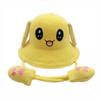 Cute Rabbit Hat Ear Moving Jumping Hat,Woollen Sunhat for Women Suitable for All Seasons,Moving pop up hat with Ears for Kids (US, Numeric Height, 52.5, Yellow) view 1
