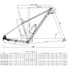BSFHQS 27.5er 29er XC/AM Hardtail Mountain Bikes Frame,Max 2.35" Tire Aluminum Alloy Rigid Frame Disc Brake Racing Frame,Thru Axle 12x148mm Boost(White,S-27.5") view 2