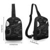 Sling Bag for Women Men Daypack Physics Print Chest Bag Crossbody Backpack for Hiking Travel view 2