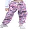SANGTREE Girl's Cargo Pants Elastic Waist Drawstring Multi Pockets Loose Tapered Cargo Jogger Pants,Camo Pink Purple,13-14 Years Big Kid = Tag 170 view 1