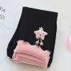 Baby Girls Fleece Lined Pants Knitted Leggings Toddler Girls Warm Winter Cute Stretchy Slim Pants (Black, 12-18 Months) view 3