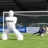 FORZA Giant Inflatable Soccer Dummy | Free Kick Defender Wall 77in Air Mannequin for Goalkeeper Practice Heavy-Duty PVC Design for All-Weather Use (with Pump, Electric Blue, with Carry Bag) view 3