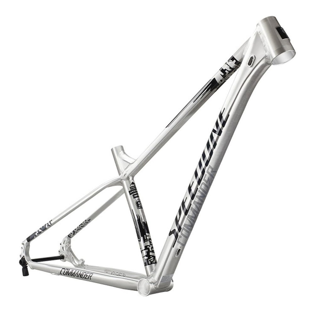 BSFHQS 29er XC Mountain Bikes Cross-Country Frame 15.3" 17.3" 19.3" Aluminum Alloy Dirt Jump Competition Hardtail Frame Disc Brake Thru Axle Frame 12x142mm, Internal Routing(Silver,29" L)