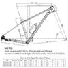 BSFHQS 29er XC Mountain Bikes Cross-Country Frame 15.3" 17.3" 19.3" Aluminum Alloy Dirt Jump Competition Hardtail Frame Disc Brake Thru Axle Frame 12x142mm, Internal Routing(Silver,29" L) view 2