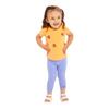Kidddio Premium Baby & Toddler Capri Leggings - Soft Cotton Blend, Durable & Perfect for Every Adventure - Pack of 3-4T - Green/Yellow/Coral Red/Lilac view 2