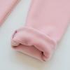 Baby Girls Fleece Lined Pants Knitted Leggings Toddler Girls Warm Winter Cute Stretchy Slim Pants (Pink, 12-18 Months) view 2