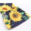 Toddler Baby Girls Bell Bottom Sunflower Print Flare Pants Stretchy Cute Flare Legging Fashion (Dark Blue, 3 Years) view 3