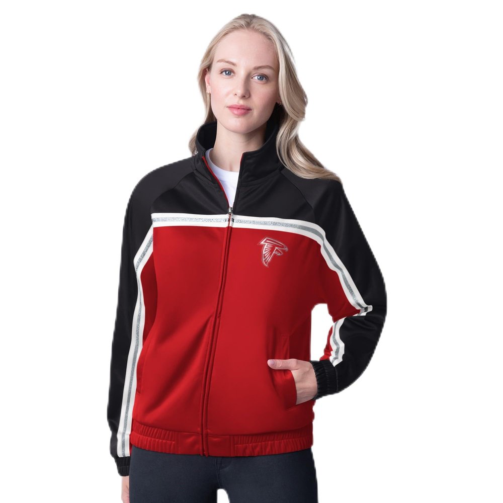G-III Sports Women's Red Atlanta Falcons Post Game Full-Zip Track Jacket