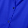Casual Single Breasted Hooded Jacket for Autumn,Womens Casual Solid Color Coat Jackets Single-Breasted Mid Length (Blue,3XL) view 4