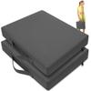 FASTMOMENT 2 Pcs Stadium Seat Cushions Water-Repellent Bleacher Seat Cushions Indoor & Outdoor Seat Cushion for Bleachers Portable Stadium Cushion for Sports Events, Chairs, Beaches view 1