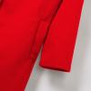 Casual Single Breasted Hooded Jacket for Autumn,Womens Casual Solid Color Coat Jackets Single-Breasted Mid Length (Red,3XL) view 4