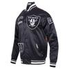 Pro Standard Mens NFL Las Vegas Raiders Sublimated Satin Jacket Satin Jacket Black M view 2