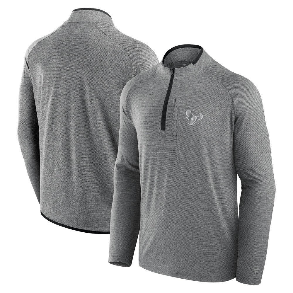 Fanatics Unisex Charcoal Houston Texans Front Office Performance Primary Quarter-Zip Jacket