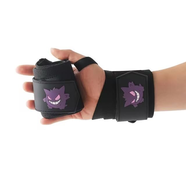 CROWN Anime Wrist Wraps Lifting Straps for Men and Women - 1 Pair Each, Gym Accessories Support Weightlifting, Powerlifting, Strength Training, and Improve Workout (C6)